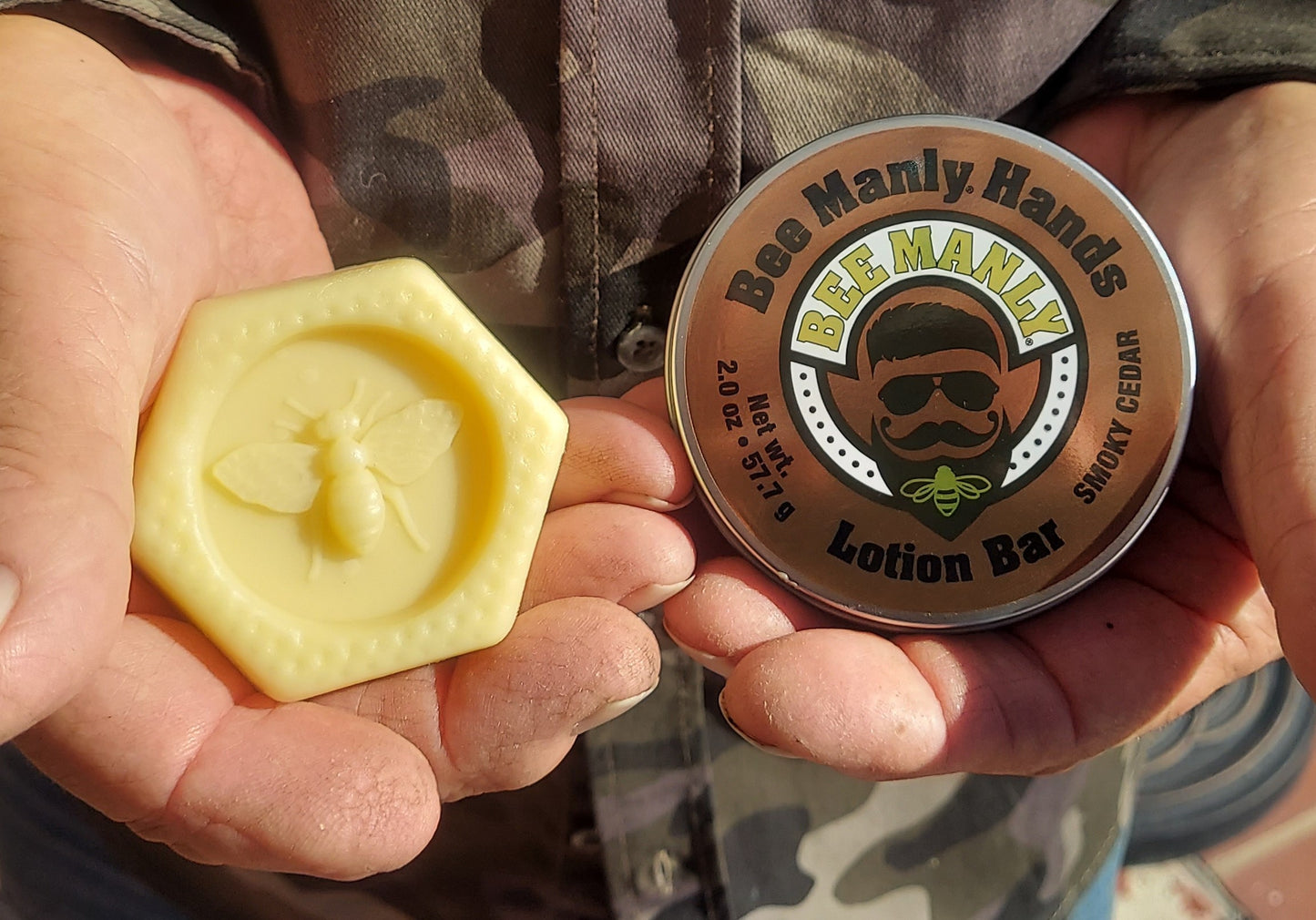Bee Manly Hands Lotion Bar